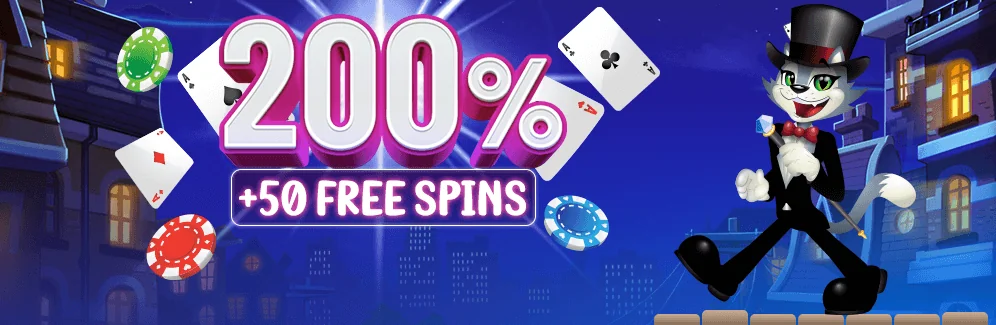 Coolcat Casino welcome bonus banner